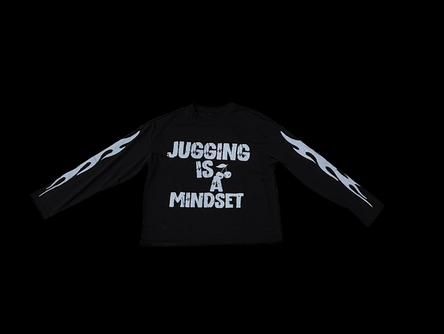Black and grey long sleeve tee